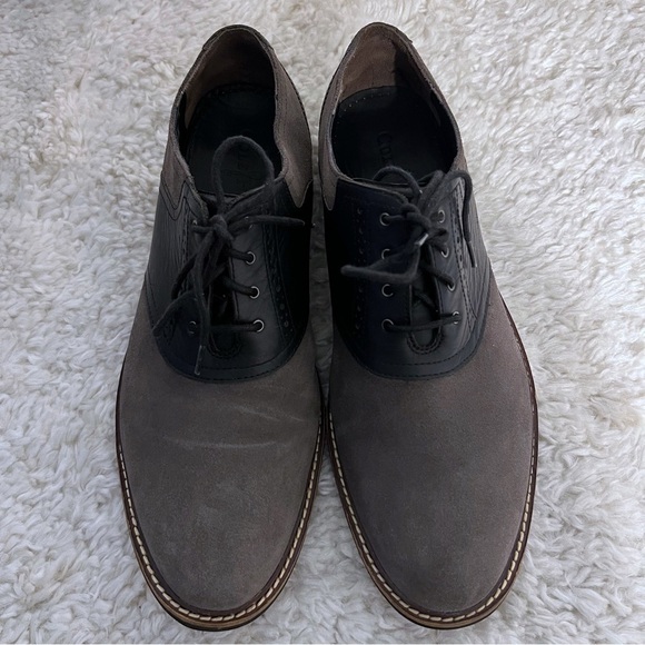 Cole Haan Shoes Mens Grand OS Two Tone Leather Saddle Oxfords Shoes Taupe SZ 10 main image 6